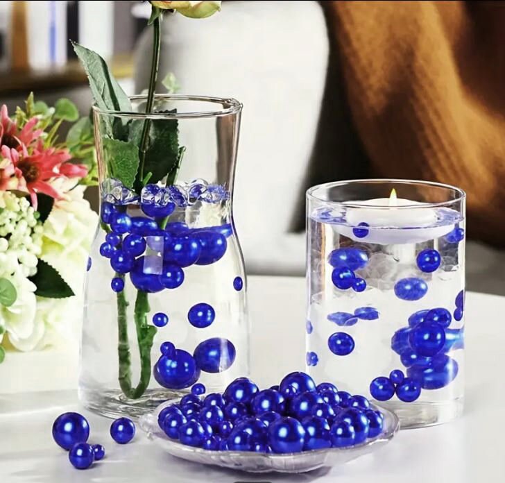 Floating Vase Filler, White Pearls, Floating Candles, Fairy Lights ...
