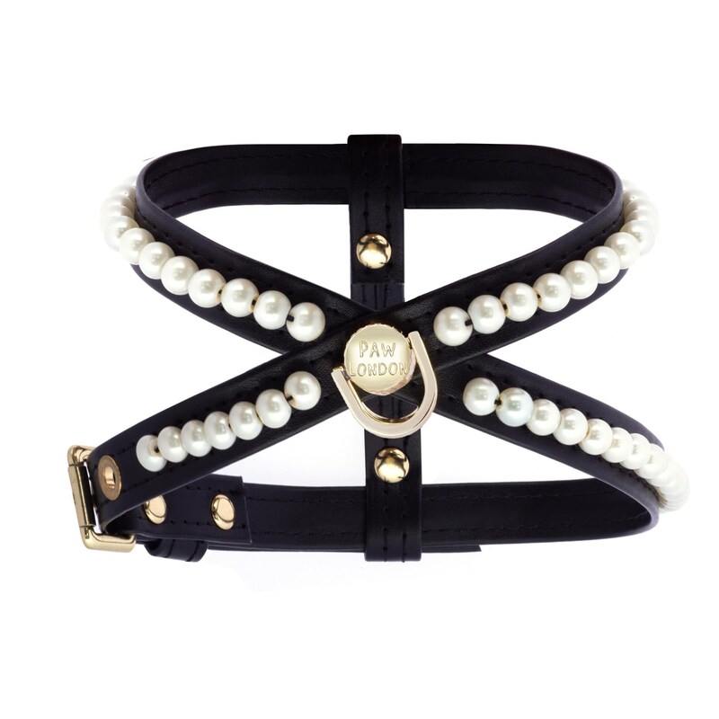 Faux Pearl Halter Harness