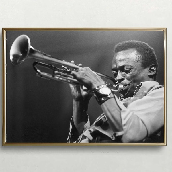 Miles Davis Jazz Poster Art Painting Print Wall Art Living Room Decor Music Icon Artwork