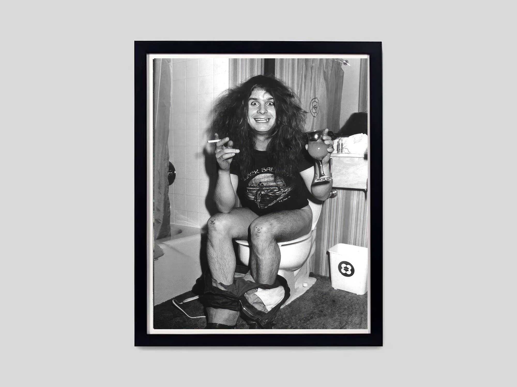 ozzy osbourne toilet poster