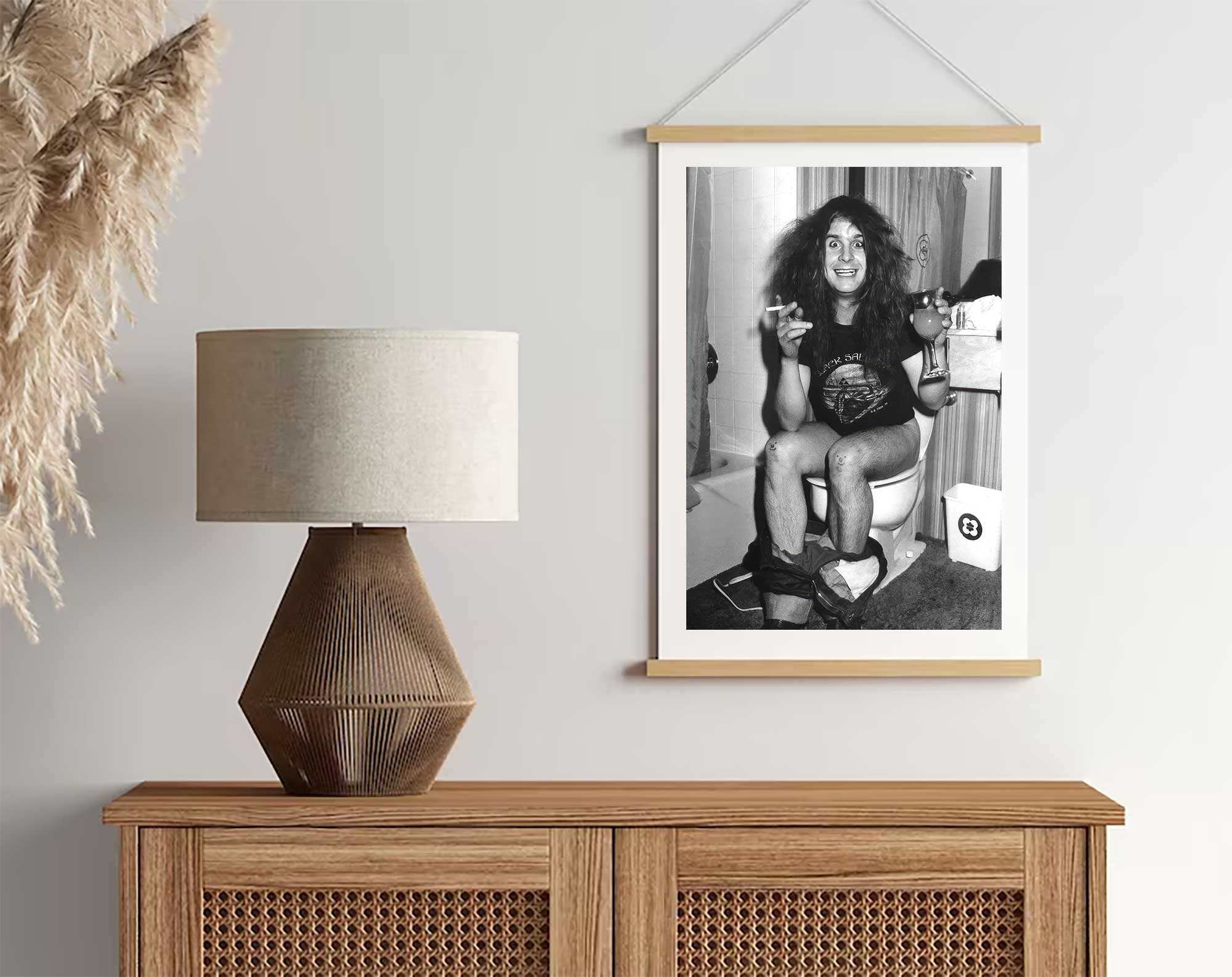 ozzy osbourne toilet print
