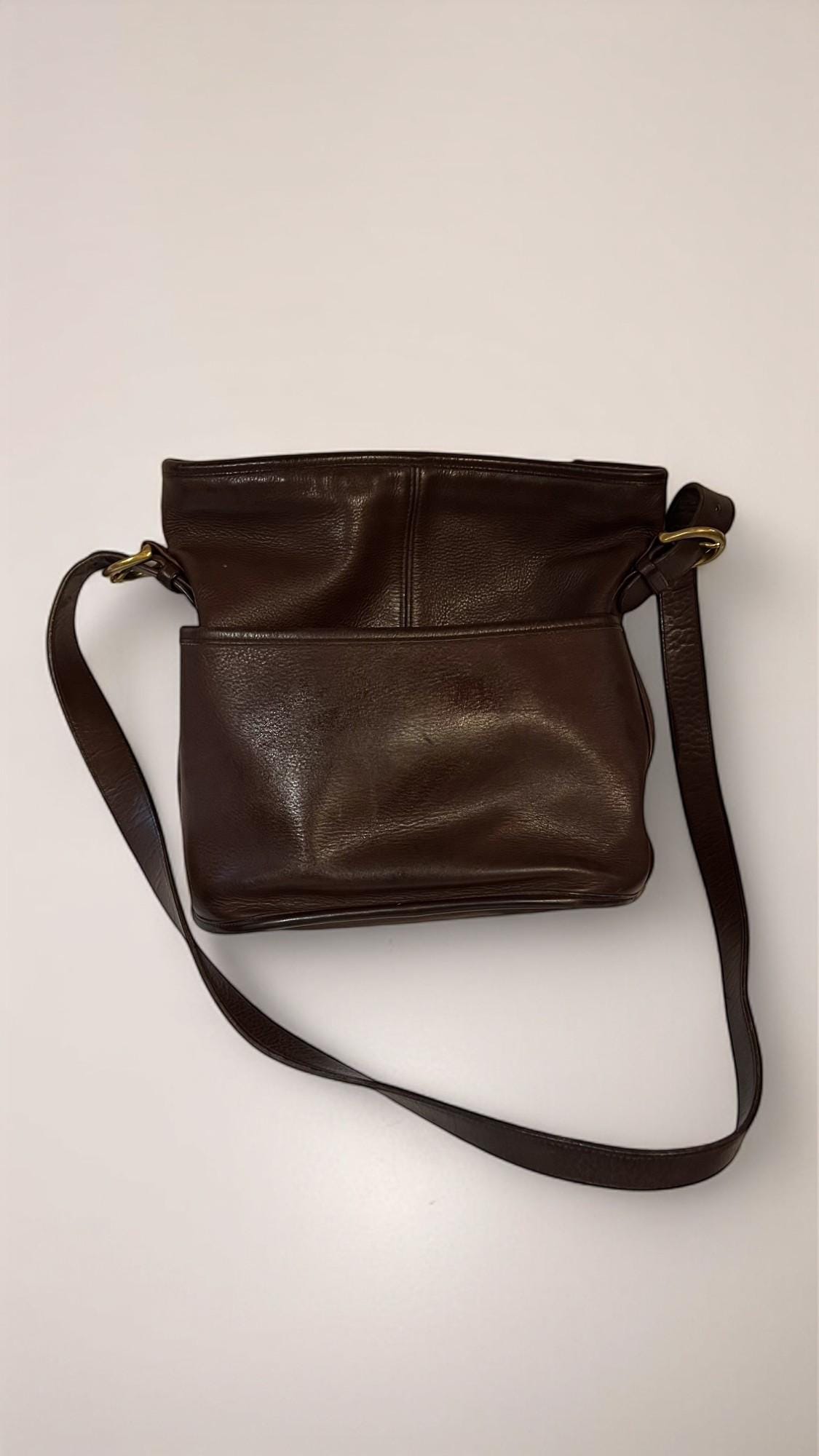 バッグ Old Coach Leather ShoulderBag Brown 4153 Vintage Coach 90s Bleeker #4153 Bucket Bag - Vintage Coach