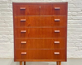 HOLD *** Mid Century Danish Modern Solid Teak Scan Coll Highboy