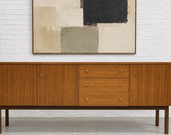 Long Mid Century Modern Teak Credenza c. 1960’s | Scandinavian Danish Modern Sideboard