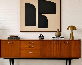 Mid Century Modern Teak Sideboard by Nathan Furniture, Made in England | British MCM Credenza, c. 1960’s