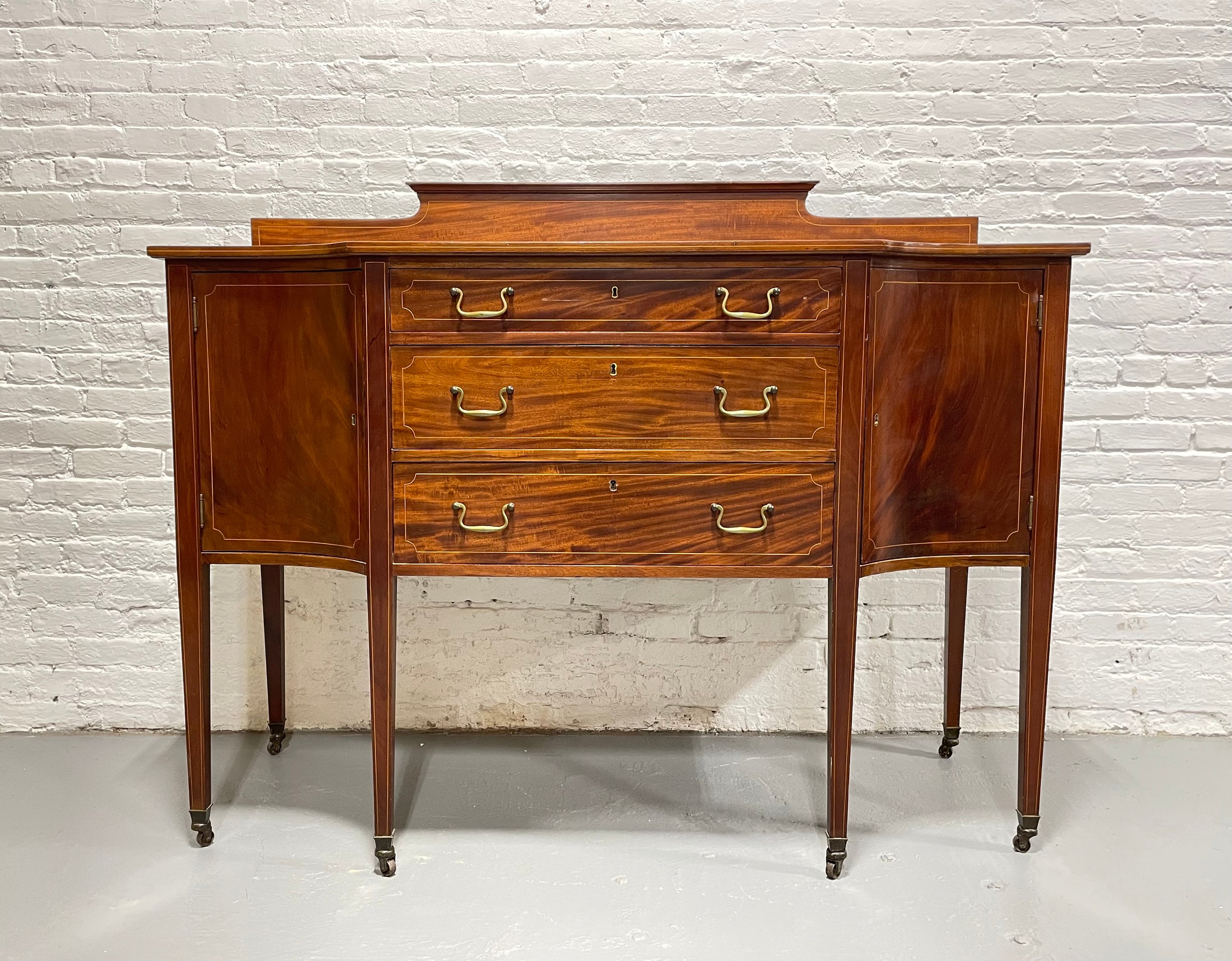 Antique SHERATON Styled Mahogany SIDEBOARD / Server, C. 1910's - Etsy, image size:3000x2339