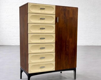 Mid Century Modern Wardrobe Dresser by H.W. Vallieres, Canada, c. 1960’s |  Rosewood Highboy Armoire