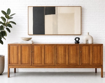 Extra LONG Mid Century Modern Rosewood CREDENZA | Sideboard Media Stand, c. 1960s