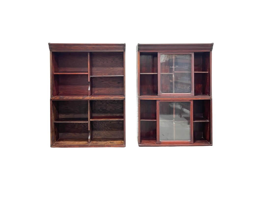 Antique Quarter Sawn Oak Bookcase by Danner Furniture, C. 1910 Etsy