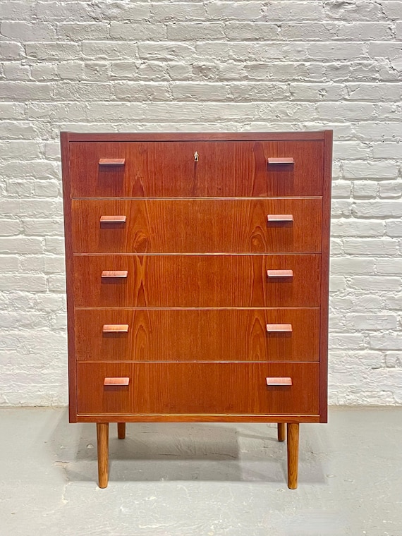 modern danish dresser HOLD *** Mid Century Danish Modern Solid Teak Scan Coll Highboy Cabinet Armoire / Tall Dresser Scandinavian Collection
