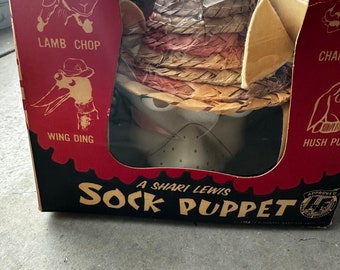 1960's Vintage Sock Puppets: Lamb Chop, Charlie Horse and Hush Puppy