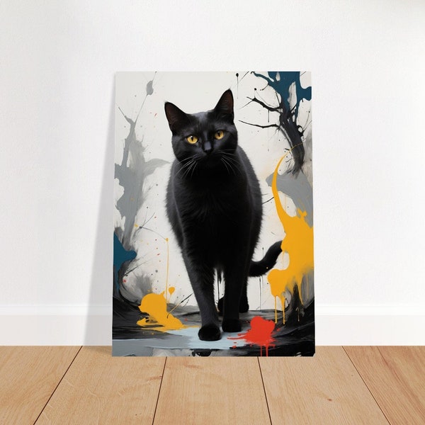 Shadowpaw: An Ode to the Mysteries of the Night, Black Cat, Posters, Wall Art