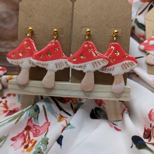 Magical Mushroom Earrings