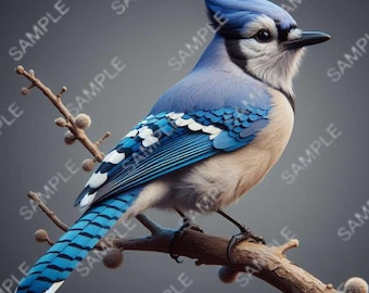 Blue Jay PNG Tumbler Wrap