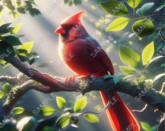 Cardinal PNG Tumbler Wrap