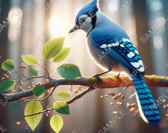 Blue Jay PNG Tumbler Wrap