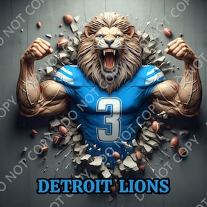 Lions PNG Tumbler Wrap