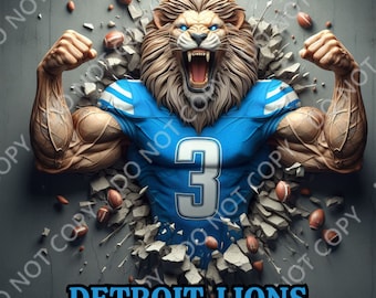 Lions PNG Tumbler Wrap