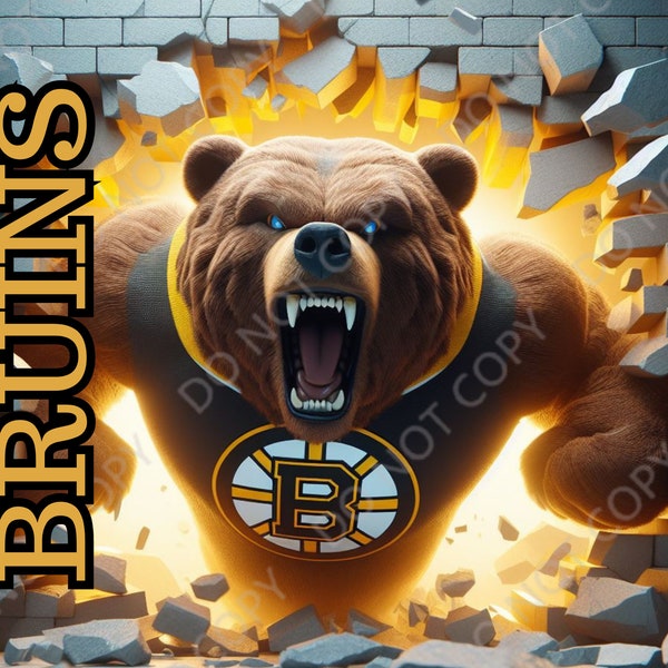 Boston Bruins PNG Tumbler Wrap