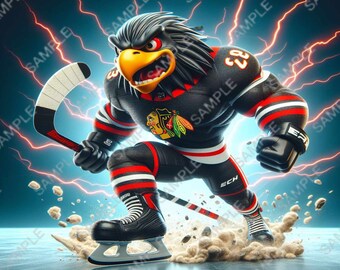Blackhawks PNG Tumbler Wrap
