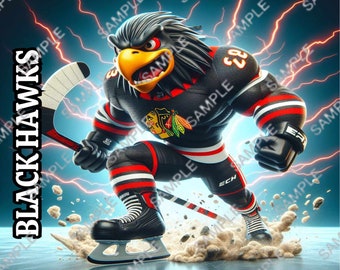 Blackhawks PNG Tumbler Wrap