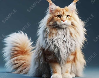 Maine Coon Cat PNG Tumbler Wrap