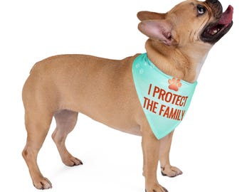 家族のペットを守るバンダナ｜TS時代の犬の足跡デザイン｜ペット愛好家向けアクセサリー