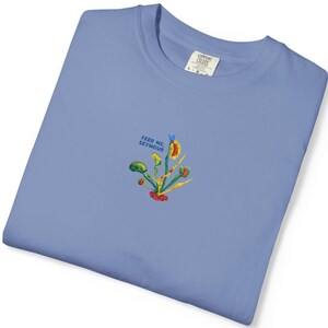Feed Me Seymour Embroidered T-Shirt | Comfort Colors | Venus Flytrap | Movie Lover Gift