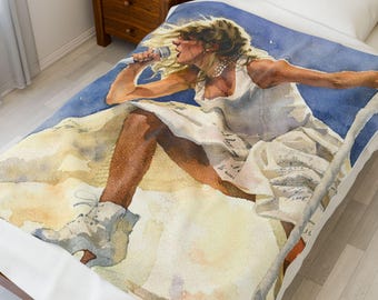 TS Lover Era Plush Blanket | Watercolor Throw | Cozy Gift