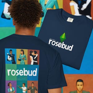 Rosenknospe Sim Gamer T-Shirt | Komfort Farben Gaming Tee | Throwback Lustiges PC Gamer Geschenk
