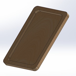 Vassoio rettangolare cnc file stl (stereolithography mesh)