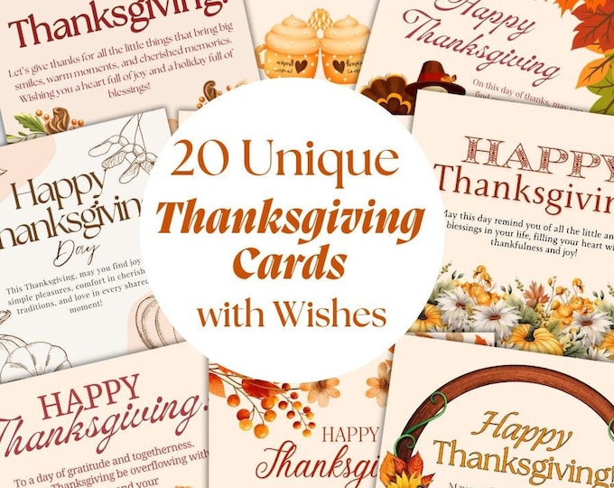 20 Thanksgiving Cards With Wishes | Happy Thanksgiving Card | Printable ...