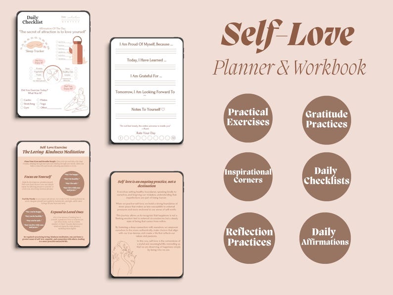 Self Love Workbook | Self Care Planner | Self Love Ebook | Self Worth ...