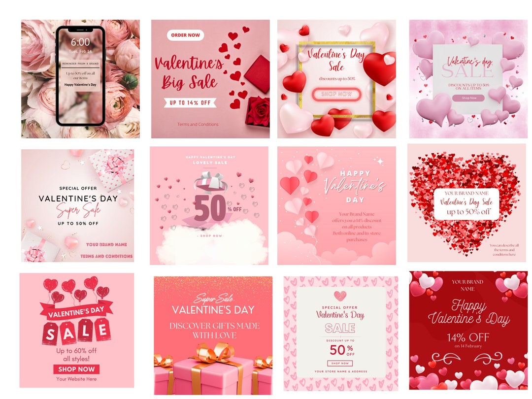 Valentines Day Sale Templates 20 Valentines Day Flyer Printable ...