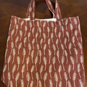 Upcycled Canvas Grocery Tote Bag: Heavy Duty, Eco-Friendly