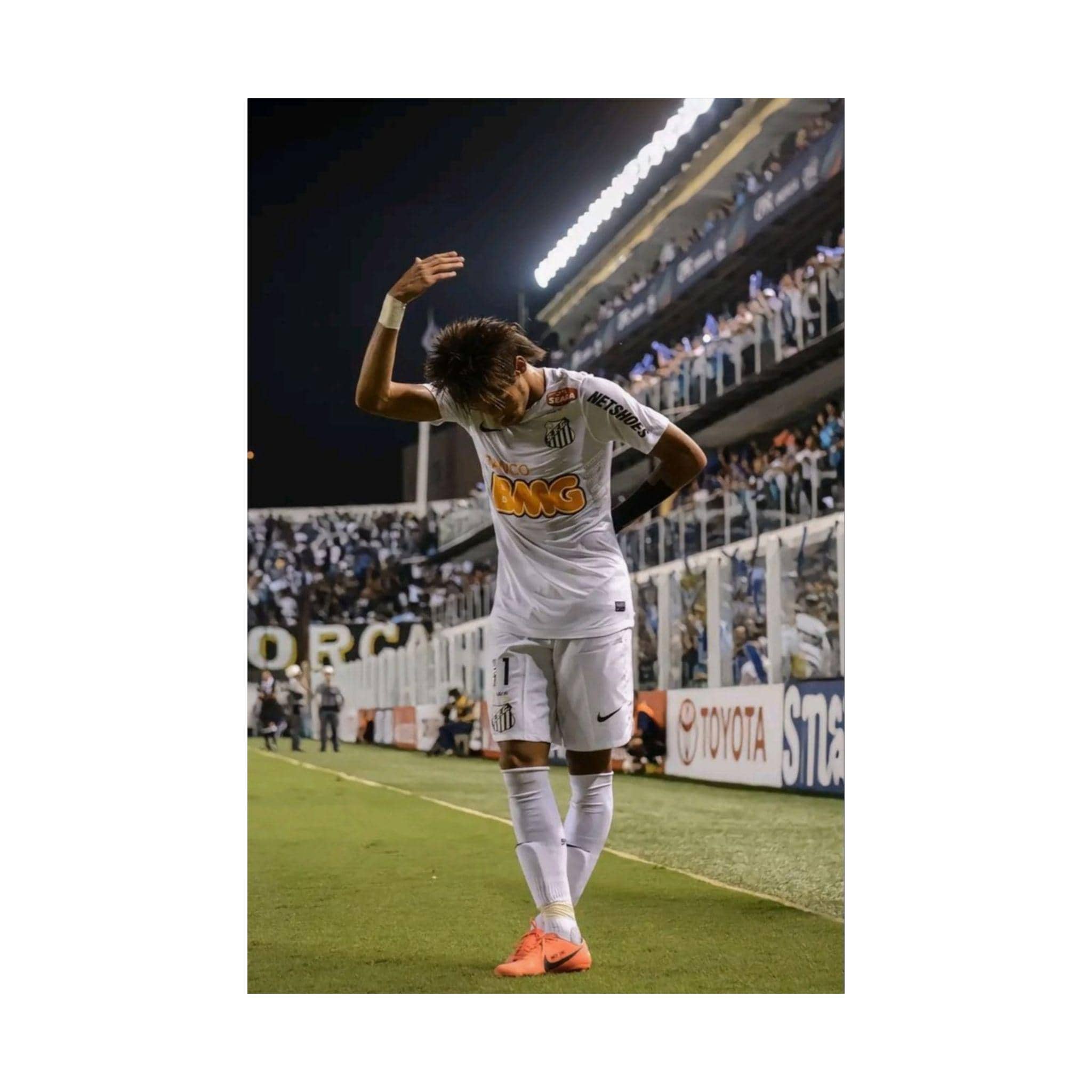 サッカー選手マット縦型ポスター、ネイマールJrボウイングマレット