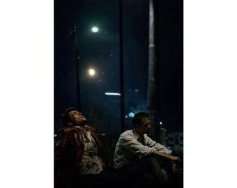 Star de cinéma Brad Pitt Fight Club, affiches verticales mates, art mural, décoration d'intérieur, cadeau pour amateur de cinéma, affiche de film en noir et blanc