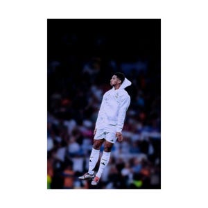 Soccer Poster, Sports Wall Art, Football Player Print, Teen Boy Bedroom Decor, Gift for Athlete, Matte Vertical Prints