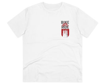 Bike Ride Hamburg, Bicycle, Shirt, Organic T-shirt - Unisex, Oeko-Tex, PETA and GOTS