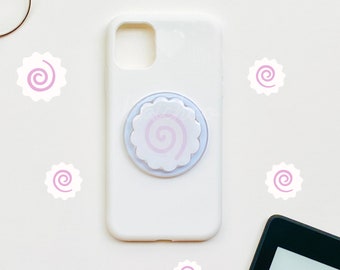 Fish Cake Phone Grip | Narutomaki | MagSafe | Magnetic Phone Mount | Ramen | Anime | Kawaii | Japan | Cute | White | Pink | Gift | Magnet