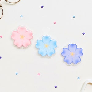 Kirschblüten Handy Griff | Sakura Handy Griff | Holographisch | MagSafe | Telefon Zubehör | Kindle | Griff | Blume | Kawaii | Niedlich