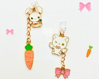 Bunny Dust Plug | Cat Dust Plug | Rabbit Dust Plug | Phone Dust Plug | Switch Dust Plug | Phone Charm | Kindle Charm | Coquette Charm