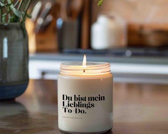 Tu es ma tâche préférée – Bougie parfumée humoristique avec une citation | Cadeau pour femmes et hommes | Bougie humoristique | Décoration de chambre | Romantique