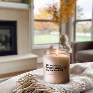 This candle burns longer than my patience | Funny saying candle, soy wax, handmade, statement candle, gift idea, sustainable, attitude