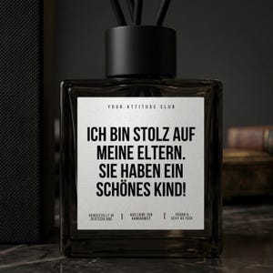 Ich bin stolz auf meine Eltern | Duftdiffusor Geschenkidee