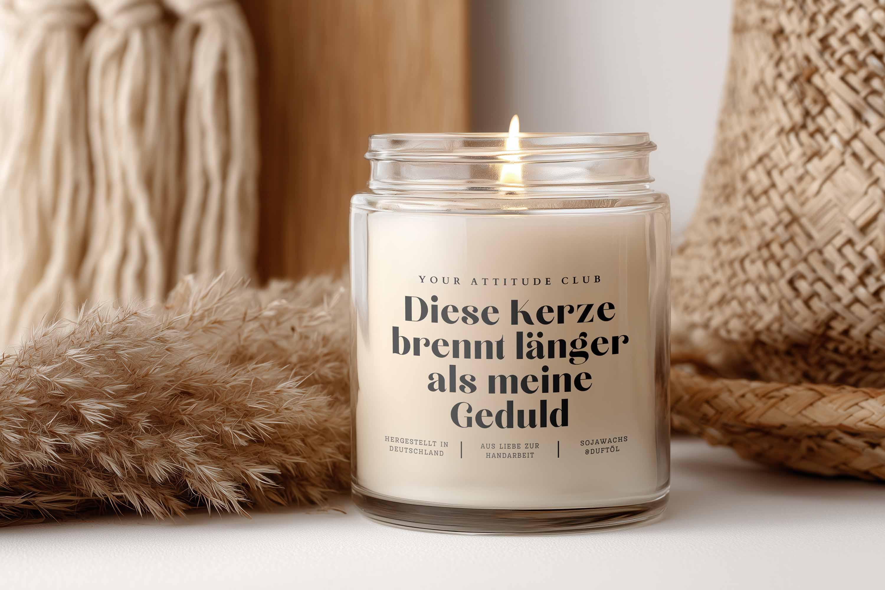 Diese Kerze brennt länger als meine Geduld