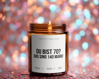You're 70? That's 140 marks! | Candle Gift for a 70th Birthday
