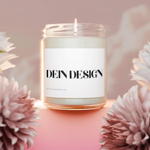 Personalisierte Duftkerze – Geschenkidee für Geburtstagsfeiern, 120ml, 50+ Düfte, mit Wunschtext