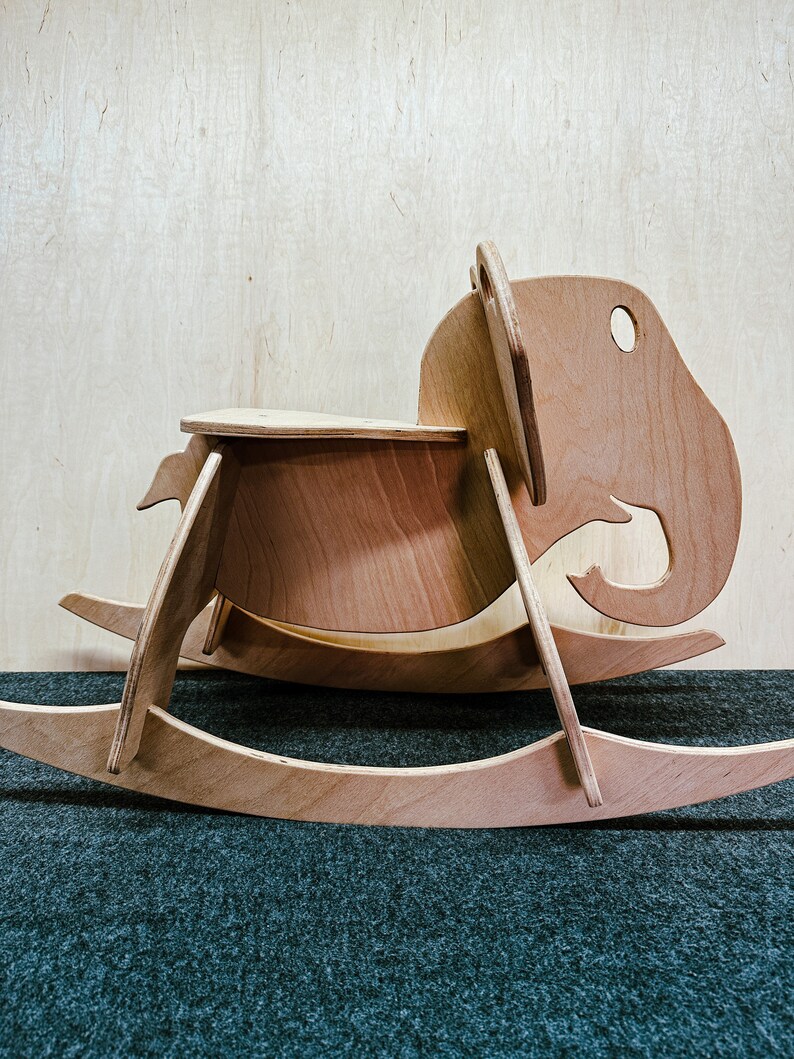 Chaise berçante éléphant, jouet à bascule, cheval à bascule, chaise berçante, chaise berçante pour enfant. image 4