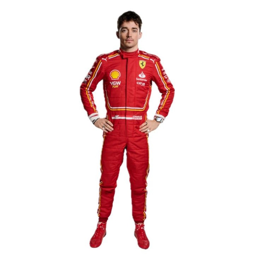 thumbnail image 2 of Jueshanzj One-Piece Kart Racing Suit - Polyester Track Suit With Quilting, Elastic Cuffs & Adjustable Belt 2 of 11